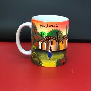 Honduras Hand Painted Coffe mug